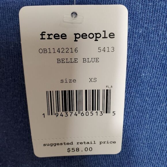 FREE PEOPLE Rubi Ripped‎ T shirt Sz XSMALL - Picture 14 of 14